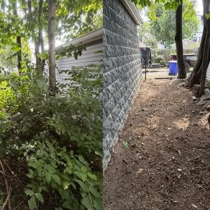 Retaining wall — Oronoz Landscaping project in Columbus